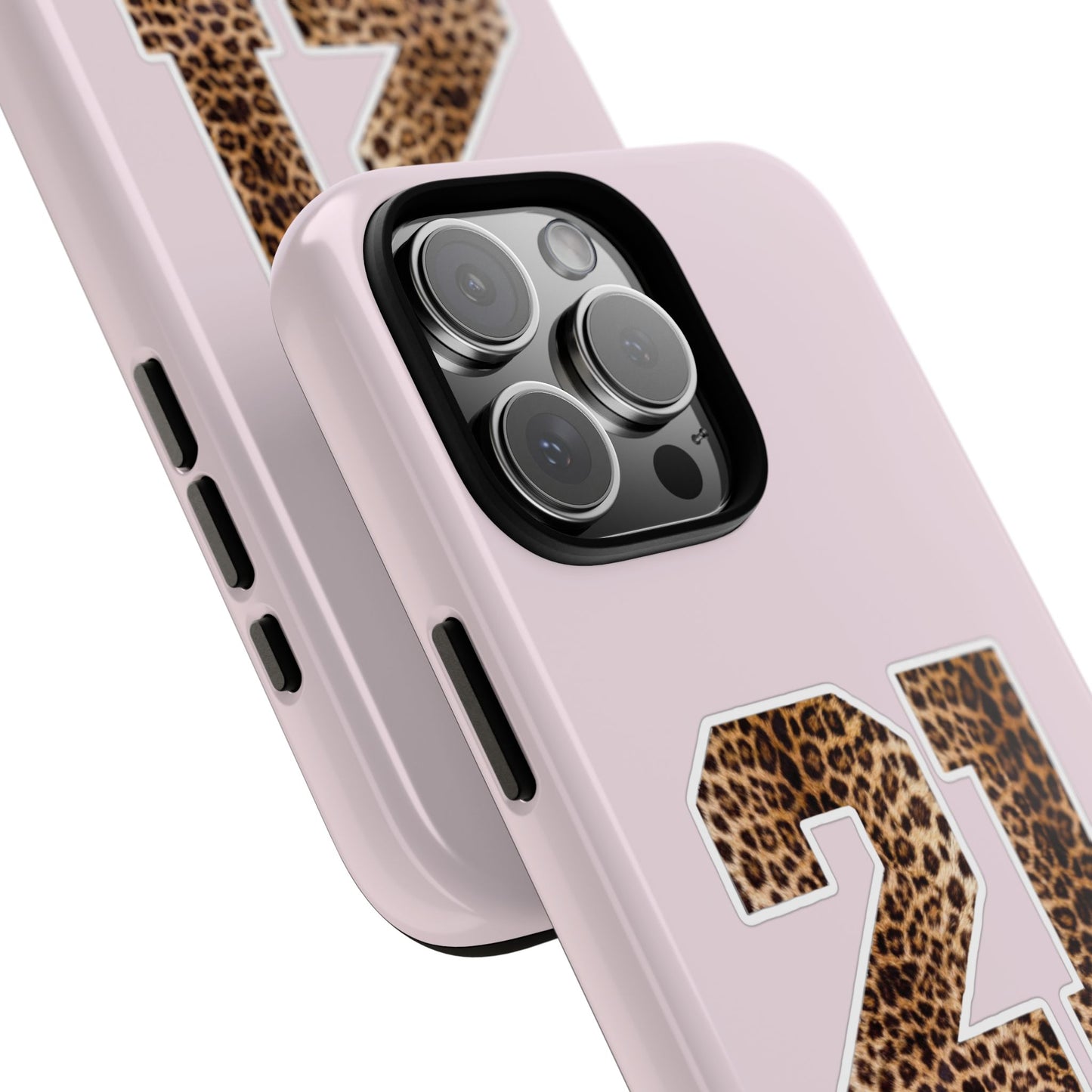 Y2K Leopard Print Number Phone Case