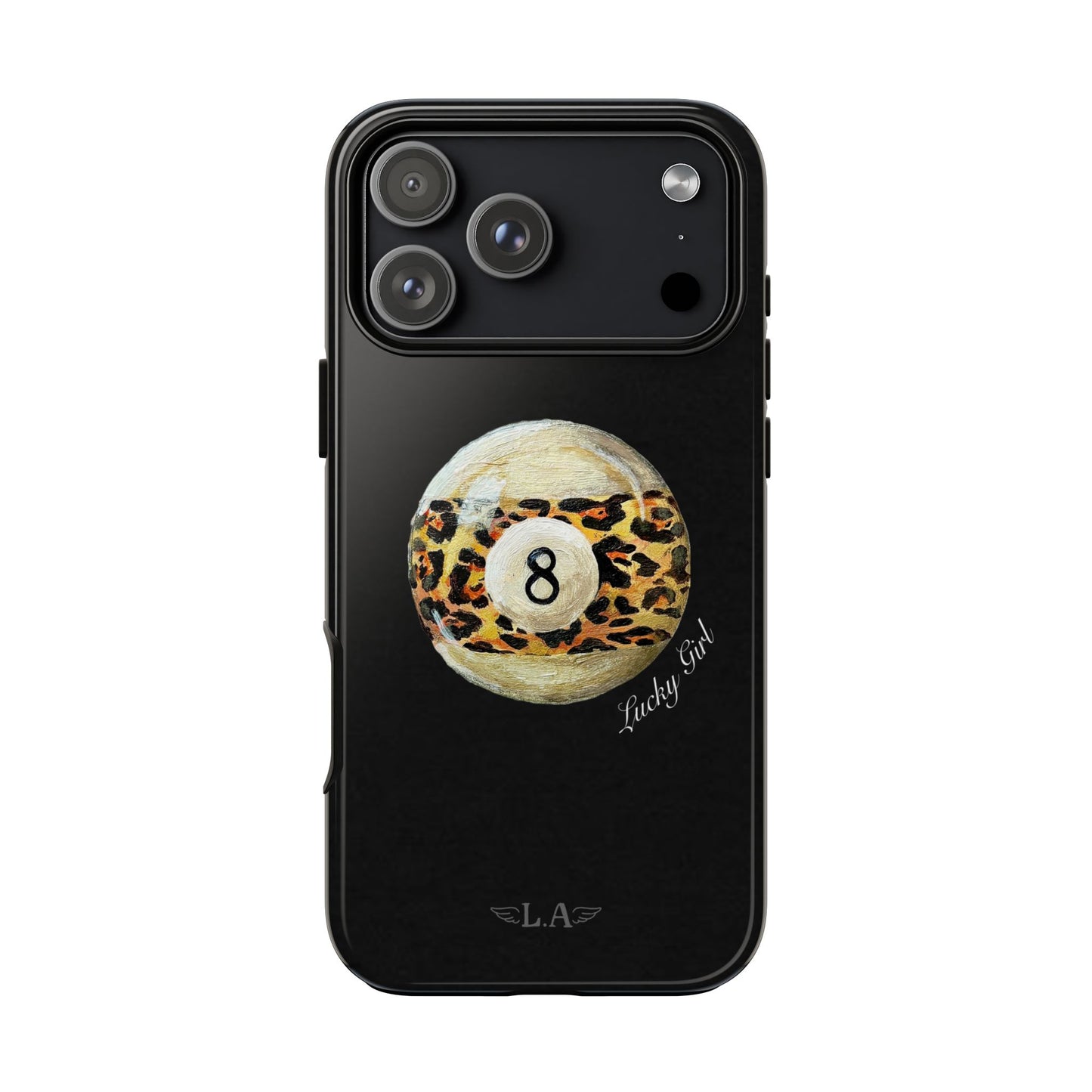 Leopard Print 8 Ball Phone Case