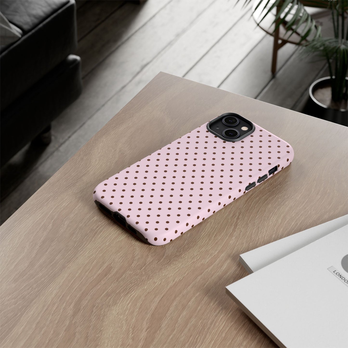 Light Pink Polka Dot Phone Case
