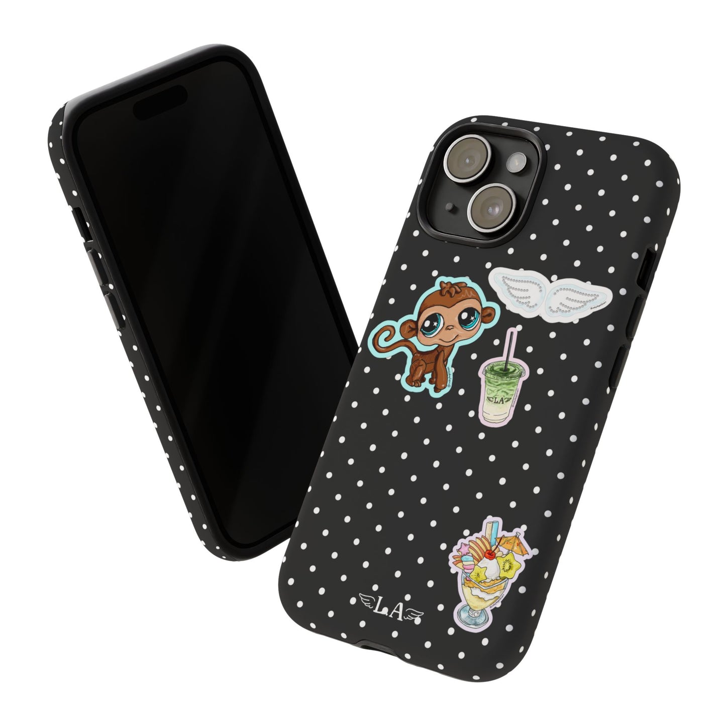 Polka Dot Sticker Phone Case
