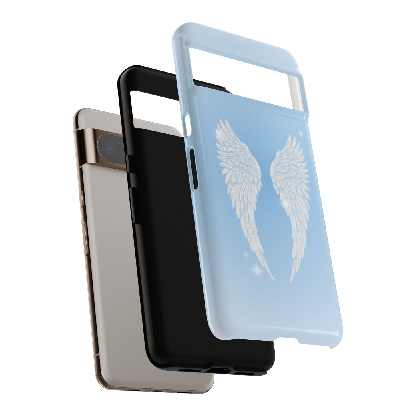 Blue Angel Wings Phone Case