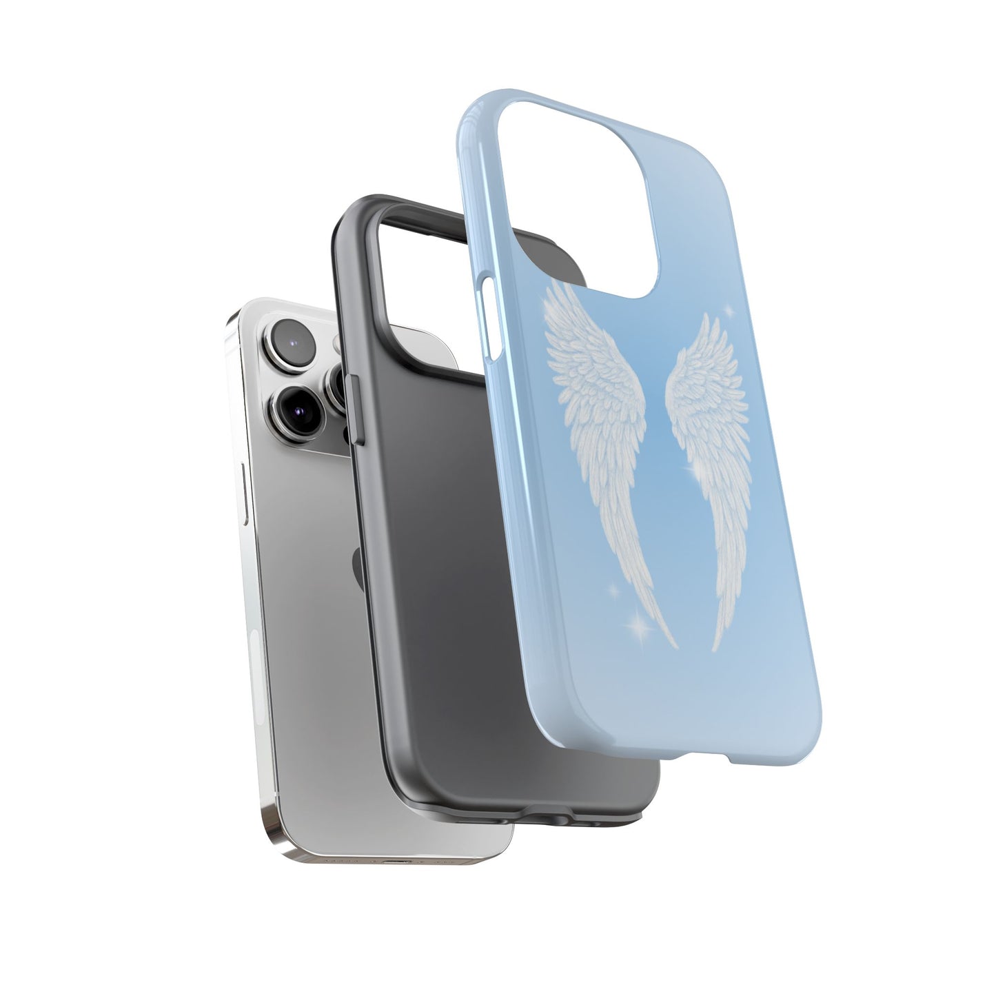 Blue Angel Wings Phone Case