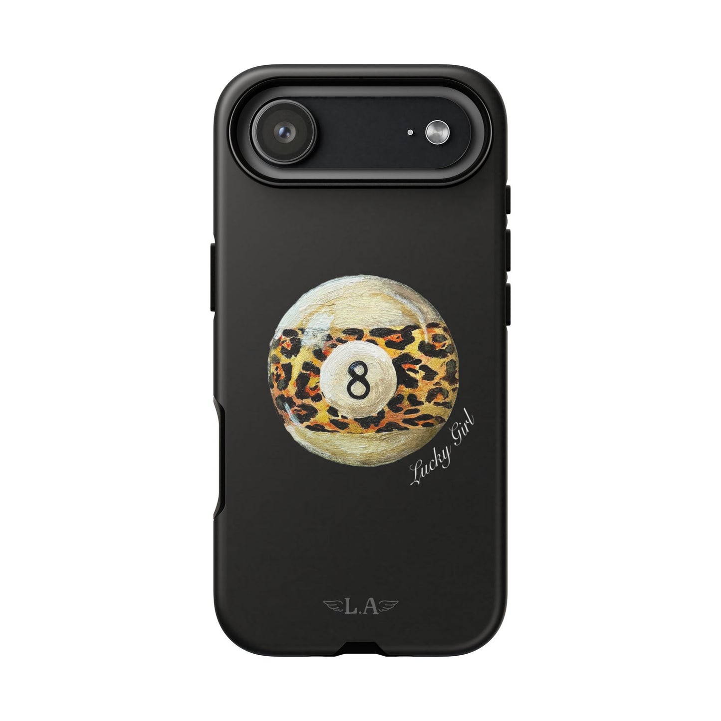 Leopard Print 8 Ball Phone Case