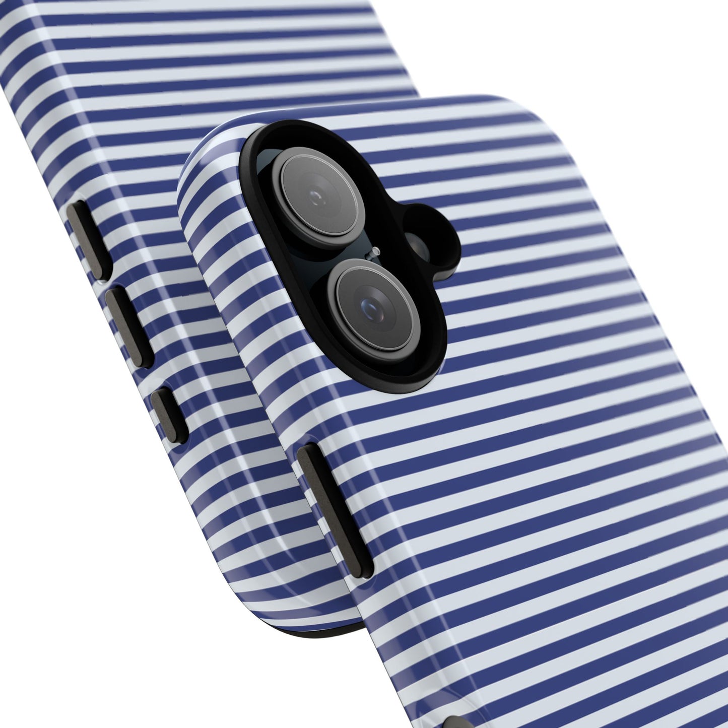 Navy Pin Stripe Phone Case