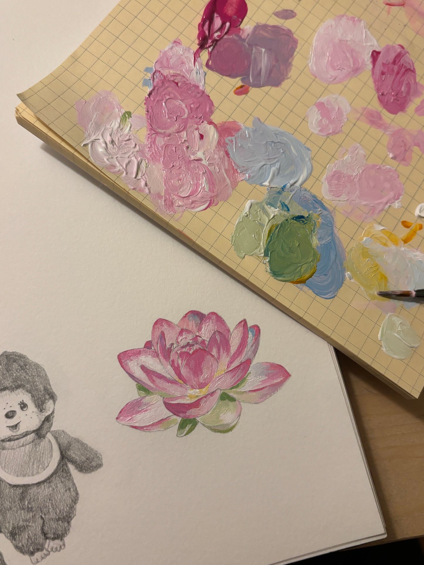 Hand Painted Lotus Baby Phone Case