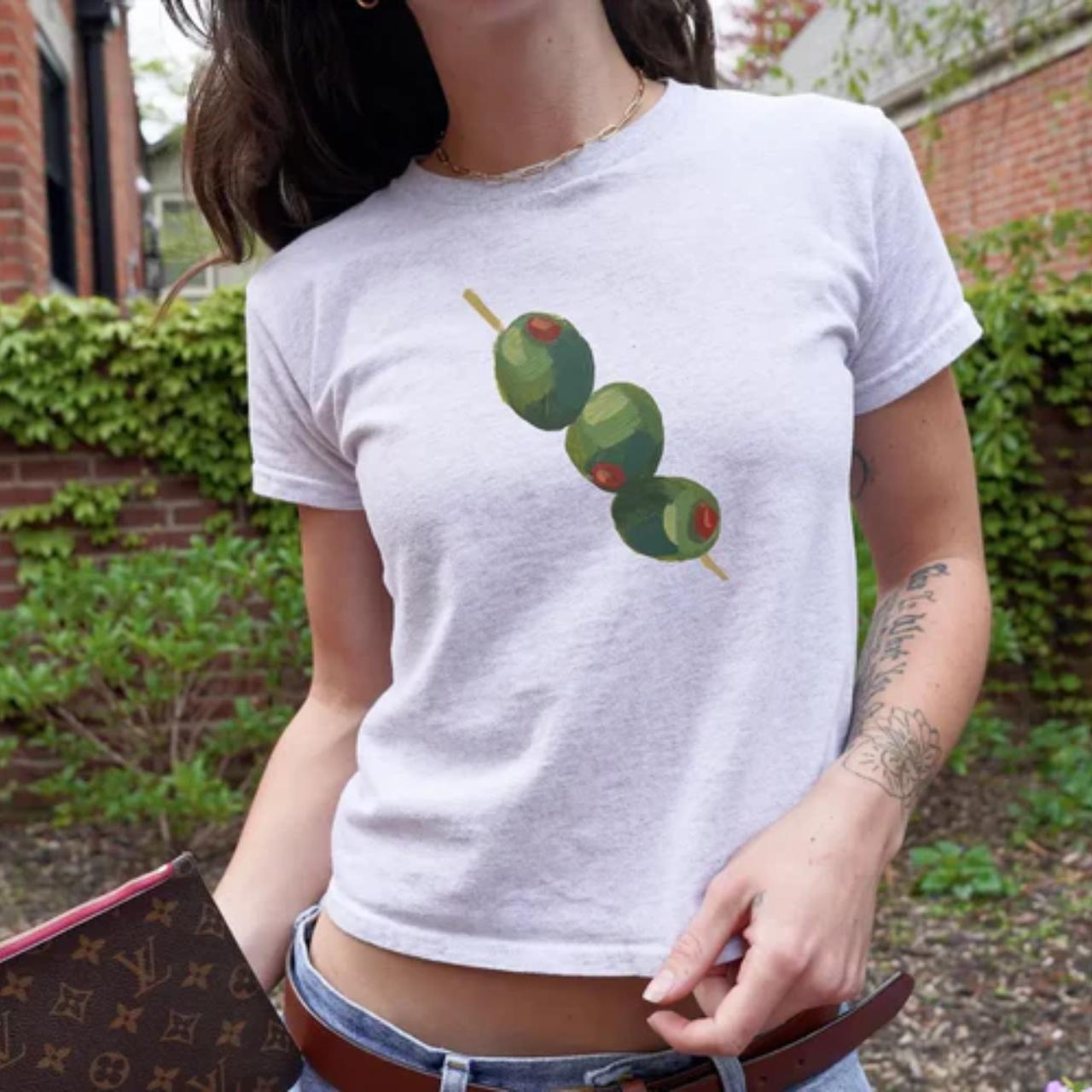 Hand-Painted Dirty Martini Baby Tee