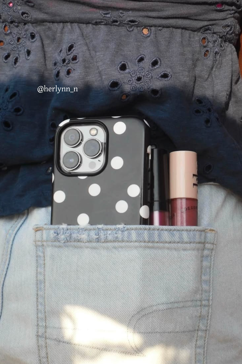 Polka Print Phone Case