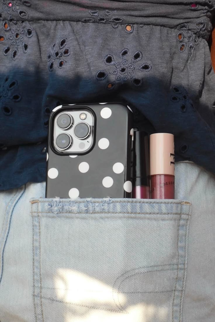Polka Print Phone Case