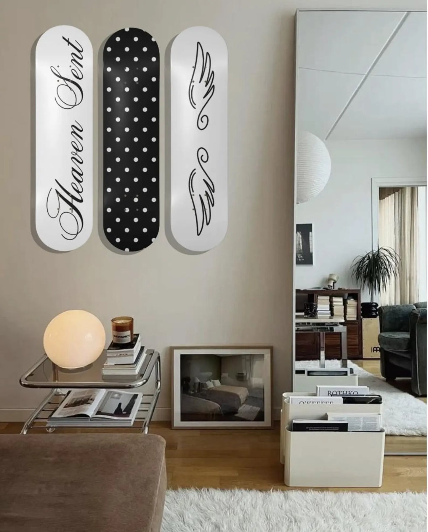Polka Dot Skateboard Set
