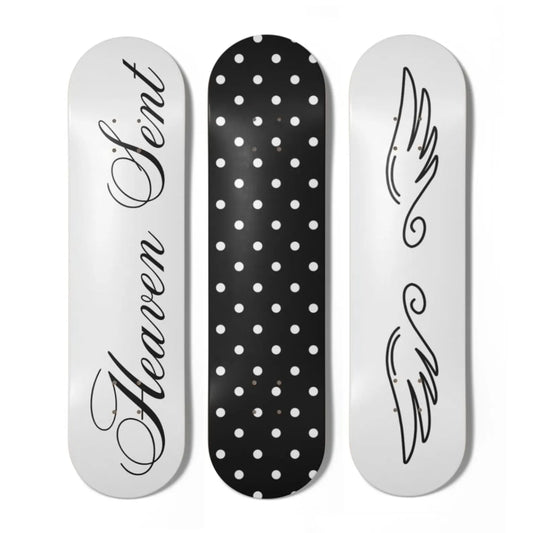 Polka Dot Skateboard Set